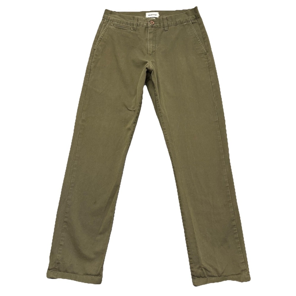 Taylor Stitch Pants Mens Size 31 (30x30) Democratic Fit Green 100% Cotton Chino